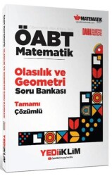 ÖABT Matematik Öğretmenliği Olasılık ve Geometri Tamamı Çözümlü Soru Bankası - Yediiklim Yayınları
