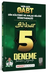 ÖABT MEB-AGS Din Kültürü ve Ahlak Bilgisi Ahbar 5 Deneme Çözümlü - İndeks Akademi Yayıncılık