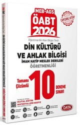 ÖABT MEB-AGS Din Kültürü ve Ahlak Bilgisi İmam Hatip Meslek Dersleri Öğretmenliği Tamamı Çözümlü 10 - Data Yayınları