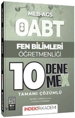 ÖABT MEB - AGS Fen Bilimleri Öğretmenliği 10 DenemeX Çözümlü - 1