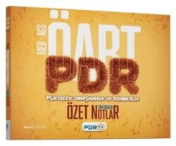 ÖABT MEB-AGS PDR Psikolojik Danışmanlık ve Rehberlik Öğretmenliği Özet Ders Notları - PDR TV Yayınları