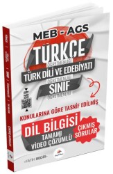 ÖABT MEB-AGS Türkçe-Edebiyat-Sınıf Dil Bilgisi Son 12 Yıl Çıkmış Sorular Konularına Göre Çözümlü - Dizgi Kitap
