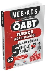 ÖABT MEB-AGS Türkçe Öğretmenliği 5 Deneme Çözümlü - Dizgi Kitap