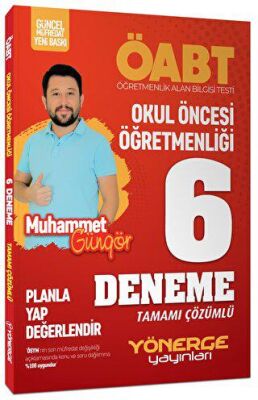 Yönerge Yayınları 2024 OABT Okul O¨ncesi O¨gˆretmenligˆi C¸o¨zu¨mlu¨ 6 Deneme Planla Yap Degˆerlendir - 1