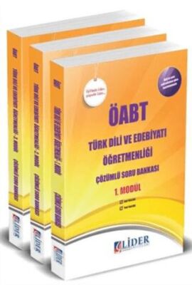 Lider Yayınları ÖABT Türk Dili ve Edebiyatı Öğretmenliği Çözümlü Soru Bankası Modüler Set - 1