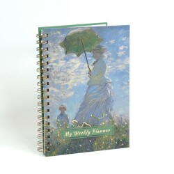 Odak Yayın Haftalık Planlayıcı Sticker Defter 17x24 - Woman With a Parasol - Odak Yayın
