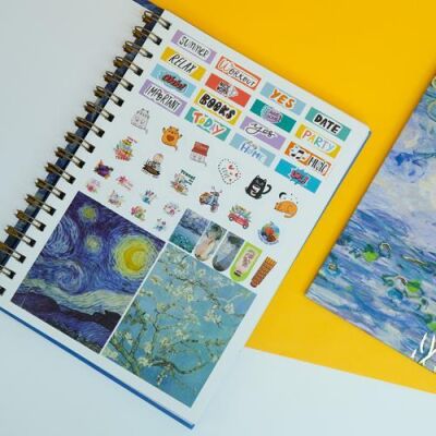 Odak Yayın Haftalık Planlayıcı Sticker Defter - Starry Night - 2