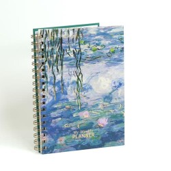 Odak Yayın Haftalık Planlayıcı Sticker Defter - Waterlilies Monet - Odak Yayın