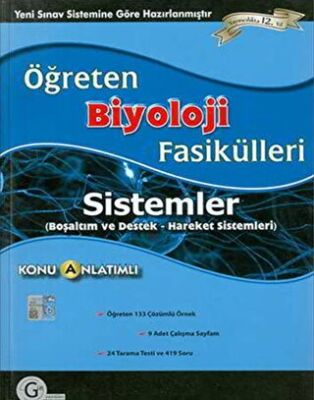 Gür Yayınları Öğreten Biyoloji Fasikülleri Sistemler Boşaltım ve Hareket Sistemleri - 1