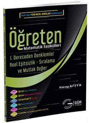 Gür Yayınları Matematik Fasikülleri - 1. Dereceden Denklemler Reel Eşitsizlik - Sıralama Mutlak Değer - 1