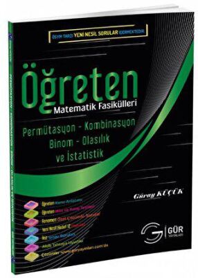 Gür Yayınları Öğreten Matematik Fasikülleri - Permütasyon - Kombinasyon - Binom - Olasılık ve İstatistik Konu Anlatımlı - 1