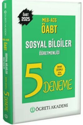 Öğreti Akademi 2025 MEB AGS ÖABT Sosyal Bilgiler Öğretmenliği Tamamı Çözümlü 5 Deneme - 1