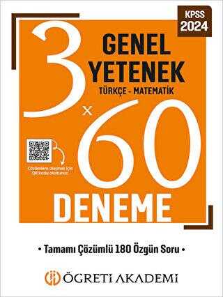 Öğreti Akademi 3X60 Genel Yetenek Deneme Türkçe-matematik