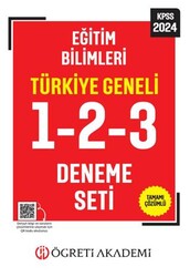 Öğreti Akademi Öğreti Akademi 2024 KPSS Eğitim Bilimleri Tamamı Çözümlü Türkiye Geneli 1-2-3 3`lü Deneme Seti - Öğreti Akademi