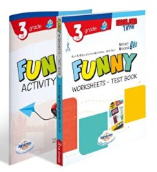 Öğretmen Evde Yayınları 3. Sınıf İngilizce Funny Worksheets and Test Book + Activity Book - Öğretmen Evde Yayınları