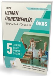 Pelikan Tıp Teknik Yayıncılık ÖKBS Uzman Öğretmenlik Sınavına Yönelik Tamamı Çözümlü 5 Deneme Sınavı - Pelikan Tıp Teknik Yayıncılık