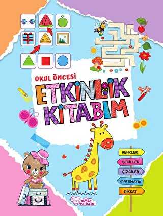 Okul öncesi Etkinlik Kitabım – Robotik Kodlama ve Dikkat Geliştirme Çift Taraflı Kitap - PEMBE PATİKLER