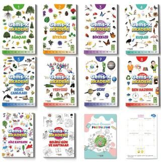 Okul Öncesi GEMS-K AKADEMİ Eğitim Seti 12 Parça - 1