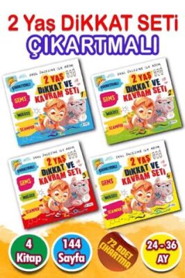 Okul Öncesine İlk Adım - 2 Yaş Dikkat ve Kavram Geliştirici Etkinlik Seti - 1