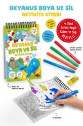 Okyanus – Boya ve Sil Aktivite Kitabı - 3 Yaş + - Bigkids Yayınları