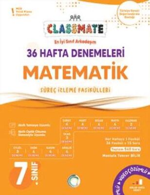 Okyanus Yayınları 7. Sınıf Matematik Classmate 36 Hafta Denemeleri - 1