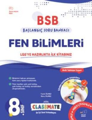 Okyanus Yayınları 8. Sınıf Classmate Başlangıç Fen Bilimleri Soru Bankası - 1