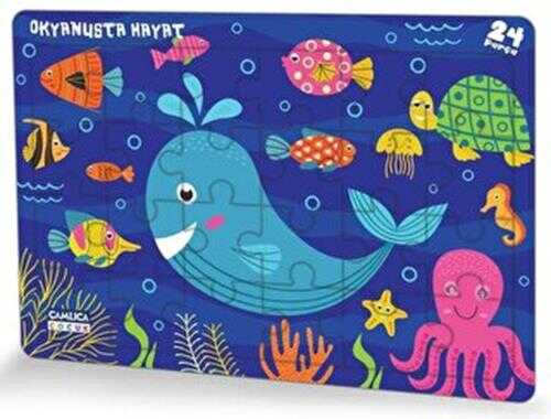Okyanusta Hayat - Eğlenceli Puzzle 3 - Çamlıca Çocuk Yayınları