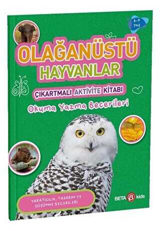 Olağanüstü Hayvanlar - Çıkartmalı Aktivite Kitabı - Beta Kids