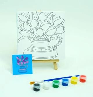 Omt 15X15 Tuval Seti - Şovaleli Model- 9 - 1