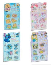 Omt Kuromi-Capibara-Stich-Labubu 4Lü Sulu Sticker Set - OMT