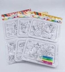 Omt Stich-Kuromi-Capibara 2 Li Puzzle Boyama - OMT