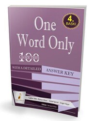 Pelikan Tıp Teknik Yayıncılık One Word Only: 100 Cloze Tests With a Detailed Answer Key - Pelikan Tıp Teknik Yayıncılık