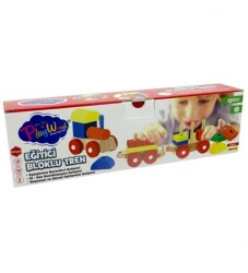 Onyıl Kutuda Ahşap Eğitici Bloklu Tren - Playwood