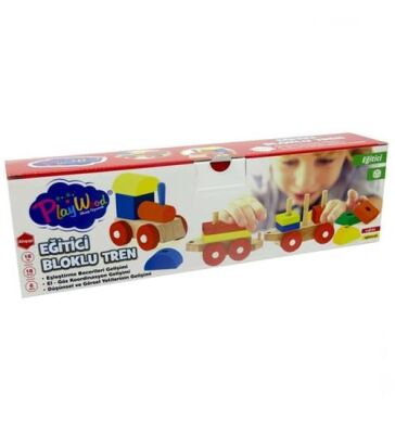 Onyıl Kutuda Ahşap Eğitici Bloklu Tren - 1