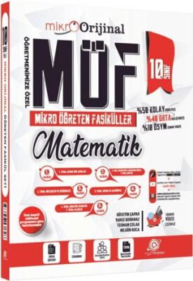 Orijinal Yayınları Orijinal Mikro 10. Sınıf Matematik MÖF Mikro Öğreten Fasiküller - 1
