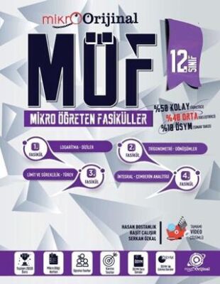 Orijinal Yayınları Orijinal Mikro 12. Sınıf Matematik MÖF Mikro Öğreten Fasiküller - 1