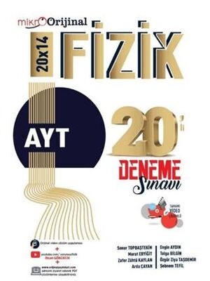 Orijinal Yayınları Orijinal Mikro AYT Fizik 20`li Deneme Sınavı - 1