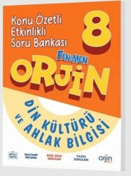 8. Sınıf Din Kültürü ve Ahlak Bilgisi Konu Özetli Etkinlikli Soru Bankası - Orjin Yayınları