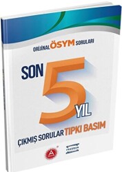 A Yayınları Orjinal ÖSYM Soruları Son 5 Yıl Çıkmış Sorular Tıpkı Basım - A Yayınları