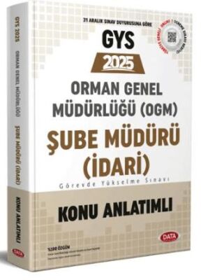 Data Yayınları Orman Genel Müdürlüğü GYS Şube Müdürü İdari Konu Anlatımlı - 1
