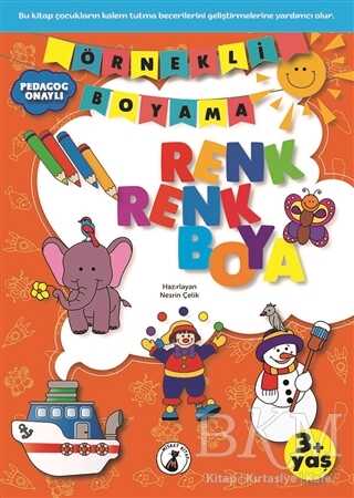 Örnekli Boyama - Renk Renk Boya 3+ Yaş - Misket Kitap