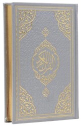 Orta Boy Bilgisayar Hatlı Arapça Tepe Varaklı Termo Deri Kuran-ı Kerim - Gümüş - Furkan Neşriyat