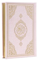 Orta Boy Bilgisayar Hatlı Arapça Tepe Varaklı Termo Deri Kuran-ı Kerim - Pembe - Furkan Neşriyat