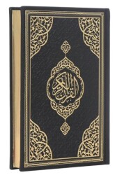 Orta Boy Bilgisayar Hatlı Arapça Tepe Varaklı Termo Deri Kuran-ı Kerim - Siyah - Furkan Neşriyat