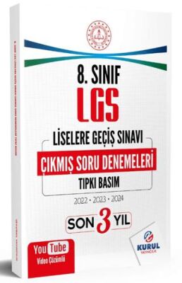 Kurul Yayıncılık 8. Sınıf LGS Son 3 Yıl Tıpkı Basım Çıkmış Soru Denemeleri - 1