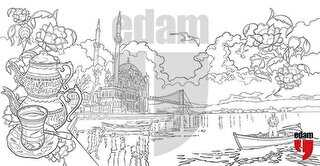 Ortaköy Boyama Föyü - 20’li Paketler Halinde - EDAM