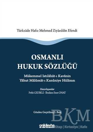 Osmanlı Hukuk Sözlüğü