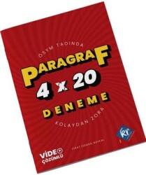 ÖSYM Tadında Kolaydan Zora Paragraf 4x20 Deneme Video Çözümlü - KR Akademi Yayınları