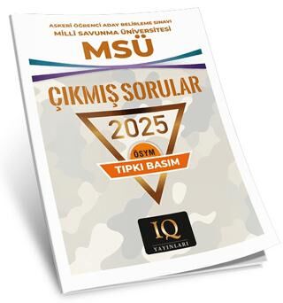 ÖSYM Tıpkı Basım Çıkmış Sorular MSÜ 2025 - 1