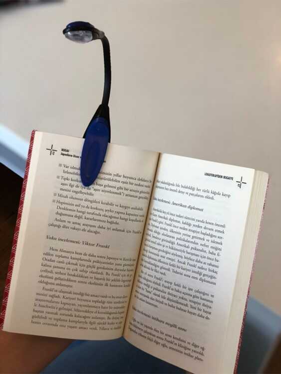 Out Of The Blue Kitap Okuma Lambası 2 Ledli 16cm - Mavi
